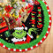 Lets Joy Weihnachtsbaum Rock, Christbaumdecke Grün, Weihnachtsbaumdecke, Tannenbaum Decke, Cartoon Weihnachtsbaum Decke Runde, Weihnachten Urlaub Weihnachtsschmuck Heimdekoration Durchmesser 92cm