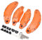 AOWINHIT 4 Pcs 18in 19in Wheel Hub Caliper Covers Aluminium Alloy Disc Brake Caliper Guard Protector Cover for 2023 Coloring Design (Orange),Sports Bags
