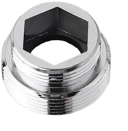 Adattatore per rubinetto da cucina in ottone per risparmio idrico, aeratore con filettatura esterna (filettatura esterna 18 mm-22 mm)