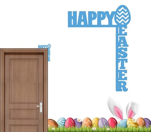 xowwyue Türrahmen Deko Ostern Türdekoration Aus Holz Ostersdeko Ostern Türecke Dekoration Tür Eckschild Dekoration Für Garten, Zuhause, Außen- Und Innendekoration