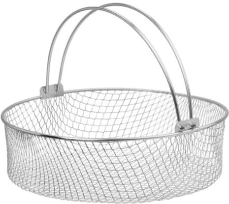 OFFSCH Air Fryer Basket Handle Stainless Steel Air Fryer Accessory Multipurpose Mesh Cooking Tool for French Fries Chicken Easy to Clean and Oil Drain Design