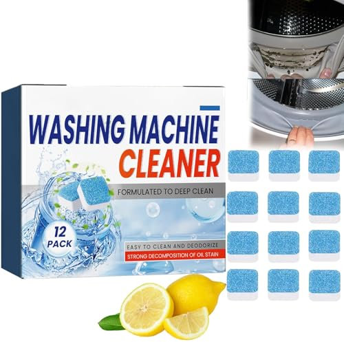 Washing Machine Cleaner Descaler - Deep Cleaning Tablets for Front Loader & Top Load Washer,Clean Inside Drum and Laundry Tub Seal, Lasting Freshness (1)