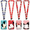 4pcs Anime Cartoni Animati Cordino, Laccetto con Titolare della Carta, Lanyard con Porta Badge, Cartoni Animati Cordino Lanyard, Adatto per Tessere Autobus Tessere Studenti
