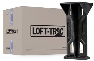 LOFT-TRAC 48 Pack Loft Stilts Loft Legs 175mm, Loft Insulation Spacers for Raised Storage Boarding, Heavy-Duty Attic Floor Supports, Attic Stilts Prevents Heat Loss, Load Bearing 500kg