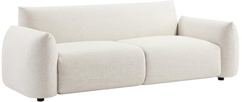 Riess Ambiente Sofa Seahawk - 205x100cm - Creme - Aluminium Armlehne | 2-Sitzer, Fußhöhe: 5 cm, wasserabweisend, UV-beständig, Rundumbezug, Schaumstoff, montiert geliefert, wetterfest