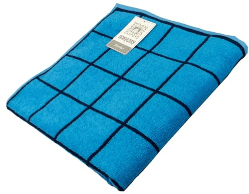 Egeria Duschtuch Karino 100% Baumwolle kariert 70x140 hellblau