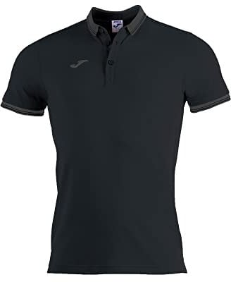 Joma Unisex Polo Bali Ii Negro M/C T Shirt, Schwarz, 3XL EU