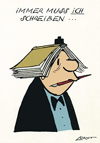 Inkognito Postkarte A6 • 019 ''Immer Künstler: Loriot • Satire