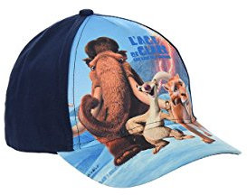 Ice Age Kappe, Baseball Cap, Schirmmütze für Kinder, Mädchenund Jungen, 100% Baumwolle mit Klettverschluss verstellbar (52, Dunkelblau)