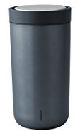 Stelton 570-18 To Go Click Becher, Braun Metallic, 0,2 L