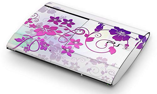Skins4u Aufkleber Design Schutzfolie Vinyl Skin kompatibel mit Sony PS3 Playstation 3 Super Slim Ranke