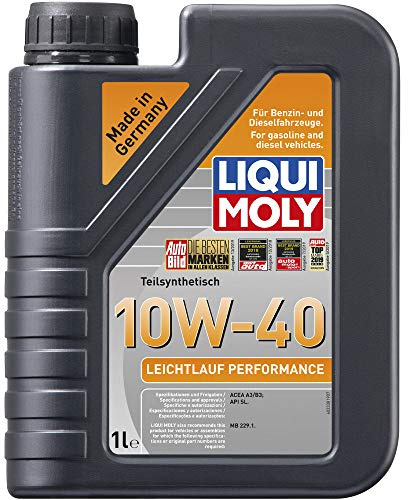 LIQUI MOLY | Leichtlauf Performance 10W-40 | 1 L | Oli motore | semi sintetico | SKU: 2338
