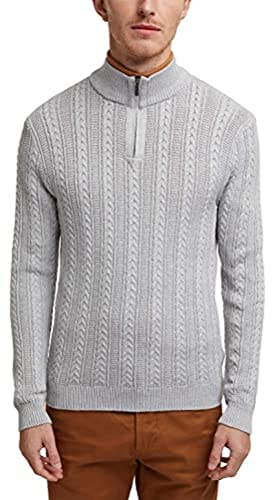 ESPRIT Herren Pullover 110ee2i315, 044/Light Grey 5, XL