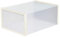 Cajas para Zapatos Transparentes. Cajas de Zapatos, lote de 6 Organizadores de Almacenamiento, Plegables y Apilables, con o sin separador, para zapatos o zapatillas hasta Talla 42 (Sin División)
