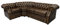 jvmoebel Ecksofa Chesterfield Polster Couchen Sitz Polster Garnituren Antik Braun Ecke