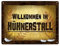 Hühnerstall Metallschild XXL mit Hühner Motiv