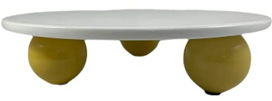 Sottopentola in ceramica, supporto per pentole e padelle, sottopentola bianco, con base rialzata, protezione per tavoli e piani da 20 cm