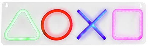 Letrero de neón, juegos de PS5, luz de neón LED, decoración para colgar en la pared, letreros de neón alimentados por USB para dormitorio, estética, Navidad, fiesta de cumpleaños, bar, habitación para