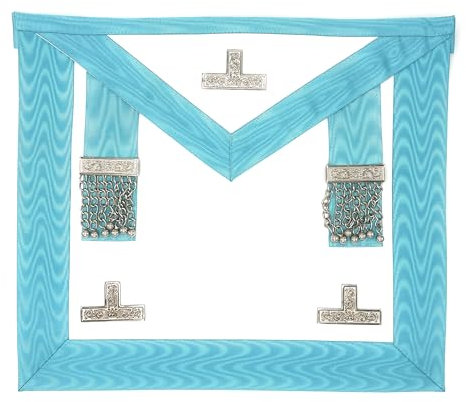 Massonic Craft - Grembiule in pelle di agnello Worshipful Master WM
