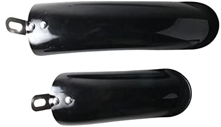 LOVIVER 2 Stück Faltrad-Schutzblech, vordere hintere Kotflügel, Fahrrad-Schutzblech Radschutz vorne hinten Fahrradzubehör für elektrisches Fahrrad, Schwarz 12 Zoll