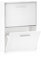 duehome | Zapatero 2 Puertas, Mueble Zapatero Estrecho, Modelo Home, Acabado en Blanco, Medidas: 53 cm (Largo) x 73 cm (Alto) x 18 cm (Fondo)