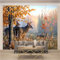 Fototapete Wandbilder 3D Effekt Wald & Tiere Hirsche Tapete 3D Vliestapete Tapeten Wandbild Tapeten Wohnzimmer Tv Wanddeko 250cm×175cm(Breite x Höhe)