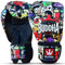 Buddha Fight Wear - Guantes de Boxeo Fantasy Zippy - Muay Thai - Kick Boxing - Piel Sintética Tejido Interior Resistente A Olores - Costura Reforzada - Varios Diseños (Multicolor, 14 Onz)
