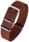 Excellanc-Uhrenarmband Ersatz Textil Dornschließe Breite 14-22 mm 8600015 (Stegbreite: 16 mm, dunkelbraun)