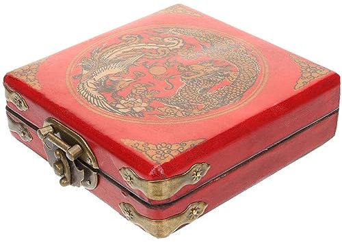 Chinesische Schmuckschatulle, handgefertigt, Vintage-Schmuck-Organizer, Holzbox, antikes Schmuckkästchen, Drachen-Armreif-Behälter, Armbandhalter für Damen, Schatz-Ohrringe