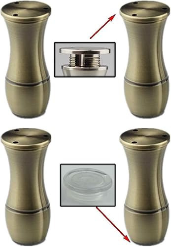 NOKTAI Tischbeine, 4er-Set, Möbelfüße, Sofabeine, verstellbar, Aluminiumlegierung, Tragkraft 400 kg, 6 Farben, Höhe 5,9 Zoll/15 cm. (4,7 Zoll (12 cm) Grün)