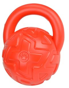 Love Story, Klangballon-Spielzeug mit Kunststoffgriff, D9 x 14 cm, Rot