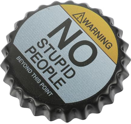 Zerodeko Funny Bar Sign for Home Decorative Wall Mounted Beer Caps Iron Material Bottle Cap Wall Hanging