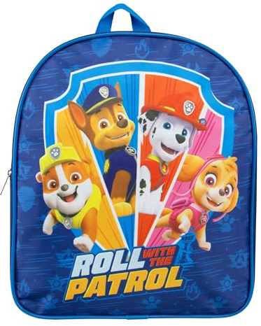 PAW PATROL Kindergartenrucksack | Chase Und Marshall Vorschulrucksack Jungen | Kindergarten Rucksack Für Jungs | Eine Größe Blau