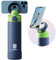 Magcheer Trinkflasche mit Magsafe 750ml Wasserflasche mit Handyhalterung Magnet Flasche Hält 24 Stunden kalt Akuumisolierte Auslaufsichere Water Bottle für Sport Fitness (Dunkelblau)