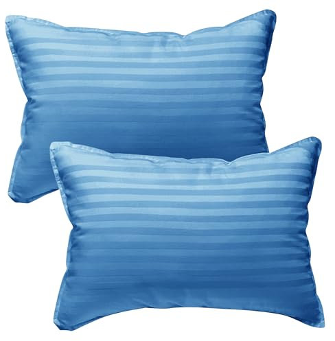 kinder Fluff Almohada para Niños Pequeños (2X). Almohadas para Bebés De Algodón De 300T y Alternativo De Plumón. Cojines Infantiles Hipoalergénicos y Lavable A Máquina para Chiquillo & Viajes