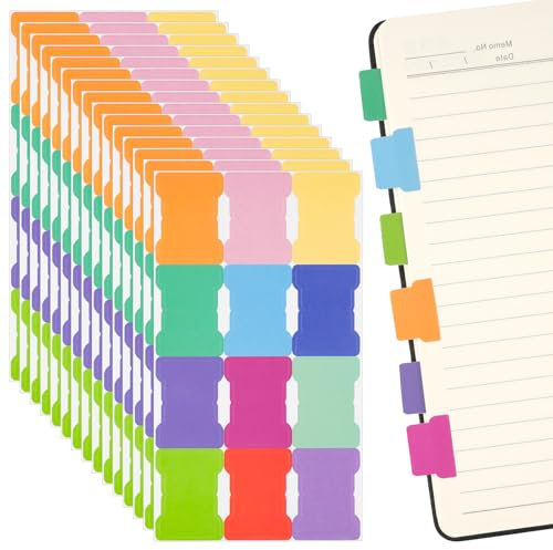 Index Tabs, Selbstklebend Page Marker, Book Tabs, Haftnotizen Klebezettel, Sticky Notes, Seitenmarker Pastell, Kleberegisterkarten, Index Marker for Register Bürobedarf Notizbücher Bibelregister