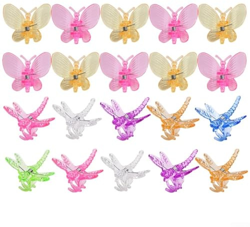Oniissy 20 Stück Kunststoff-Pflanzen-Befestigungs-Clips Orchideen-Clips Gartenstütz-Clip Blumen Ranken-Clip Obst gebunden Bündel Zweige Klemmen Gartenwerkzeuge Gemüse