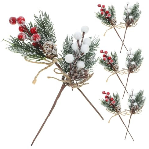 MUSISALY Künstliche Weihnachts-tannenzweige Mit Tannenzapfen 12 Stück Dekoration Für Zuhause Und Party