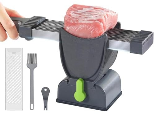 Stainless Steel Multifunctional Kitchen Cutter Set - Adult Manual Meat Slicer for Fresh Raw Beef, Pork, Mutton