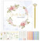 Gästebuch Hochzeit, Hochzeitsbuch mit Gratis Sticker + Metallic Stifte, 120 Seiten Gästebuch Blanko, Hochzeit Gästebuch, Hochzeitsalbum, Gästebuch Hochzeit Personalisiert für Hochzeitsdeko (Rosa)
