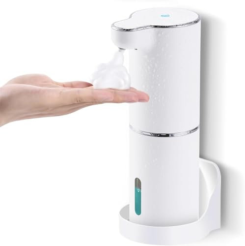 Seifenspender Automatisch, 450ml Elektrischer Seifenspender, USB Wiederaufladbar Wandmontage Seifenspender, Wasserdicht mit Infrarot Bewegungssensor für Küche Bad und Toilette