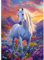 DOMROM Pferd Diamond Painting, Landschaft Diamond Painting Erwachsene Kinder Tier Diamond Painting Set, Sonnenuntergang Diamant Malerei Kit Diamond Art Erwachsene für Home Wand Dekor 30x40cm