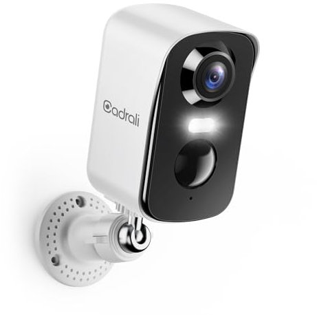 2K Security Cameras Wireless Outdoor, Battery Powered WiFi Cameras for Home Security with AI Motion Detection, Spotlight/Siren, 2-Way Audio, Color Night Vision, 30-Day Cloud Storage, IP65 Waterproof