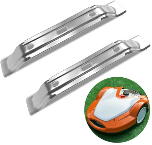 2x Messerklingen kompatibel mit Stihl Mähroboter, Ersatzmesser für rasentrimmer, PASSEND FÜR Stihl iMOW RMI 422 422P 422PC RMI422 P C - 6301 702 0101 63017020101