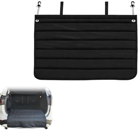 DHSUN Universal Auto Ladekantenschutz Kofferraum,Kofferraum Schutzmatte Hund,Um Kratzer Durch Haustiere Und Schwere Lasten Zu Verhindern, rutschfest Und Faltbar 96X64CM Schwarz