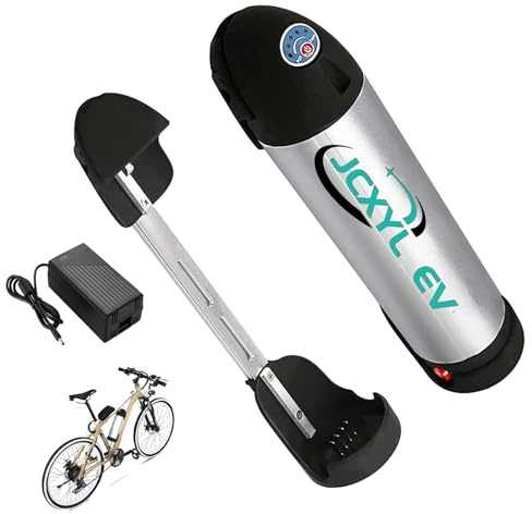 JCXYL EV 36V 48V 10,4Ah 13Ah 15Ah 17Ah Lithium-Akku in Kesselform für E-Bikes, Trinkflaschenakku für 1000W Elektrofahrradmotoren,36v,10.4Ah