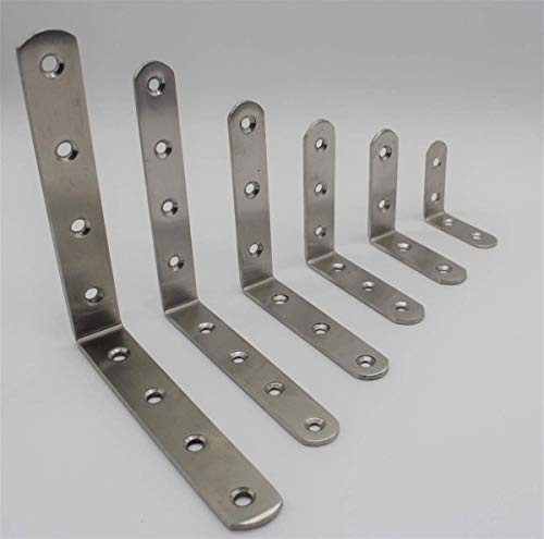 Edelstahl Winkelverbinder - 2x Möbelwinkel 5 cm