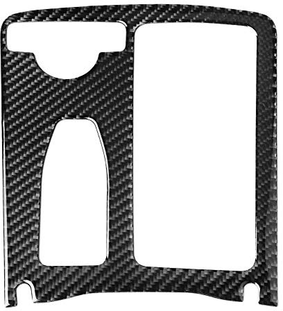 Trim, Qiilu Carbon Fiber Mittelkonsole Wasserbecherhalter Verkleidung für W204 2005-2012