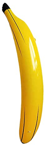 Oshhni Aufblasbare Bananen Pool Spielzeug für Party Decration Luau Hintergrund, 180cm
