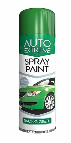 Classic Signature - 3 x Auto Extreme Racing Green Spray Paint 250ml Professional Quality, Perfect Finish for Cars, Bikes,Vans, Metal, Wood